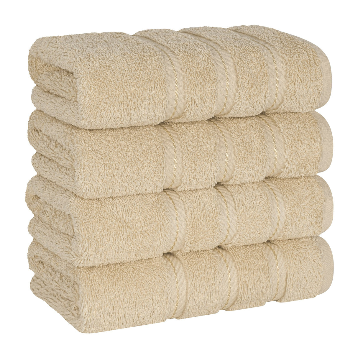 American Soft Linen 100% Cotton Turkish Towels, 4 Pack Hand Towel Set, Super Soft, Absorbent, Quick Dry Premium Towels