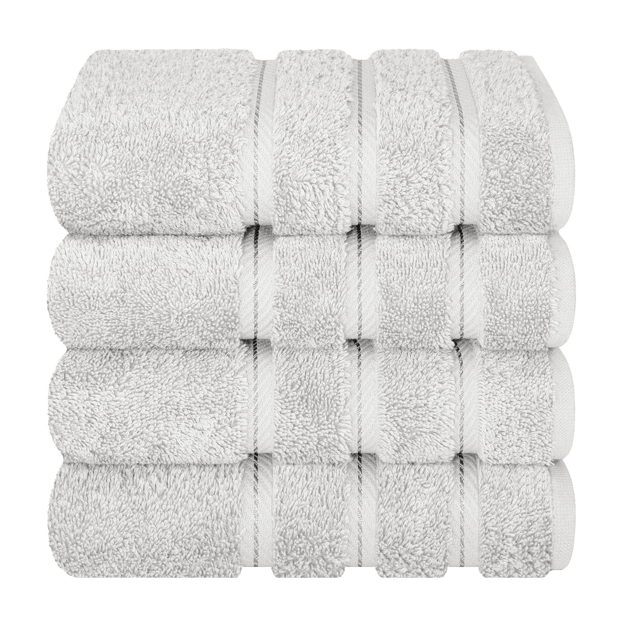 American Soft Linen 100% Cotton Turkish Towels, 4 Pack Hand Towel Set, Super Soft, Absorbent, Quick Dry Premium Towels
