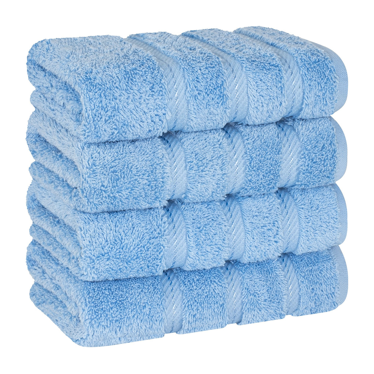 American Soft Linen 100% Cotton Turkish Towels, 4 Pack Hand Towel Set, Super Soft, Absorbent, Quick Dry Premium Towels
