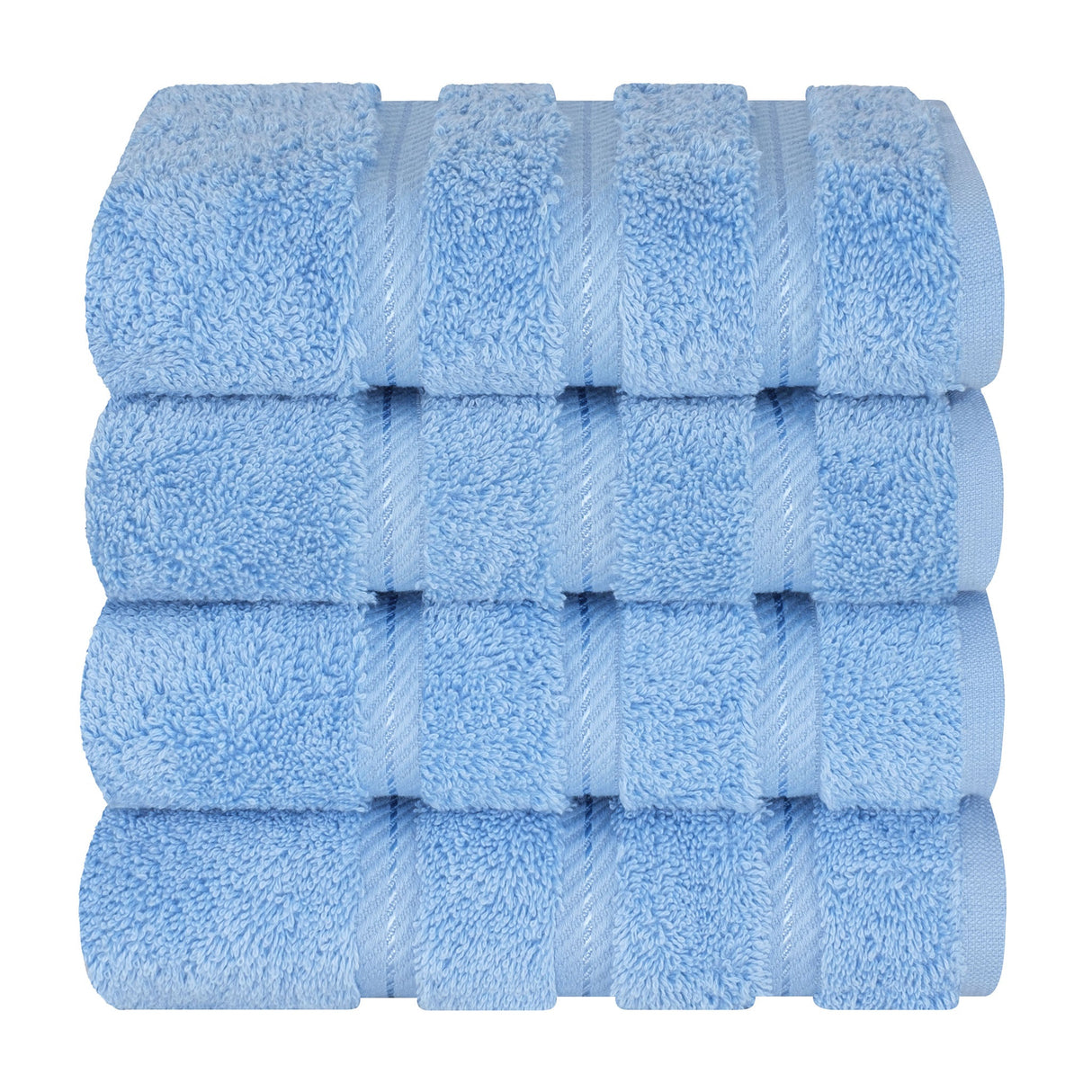 American Soft Linen 100% Cotton Turkish Towels, 4 Pack Hand Towel Set, Super Soft, Absorbent, Quick Dry Premium Towels