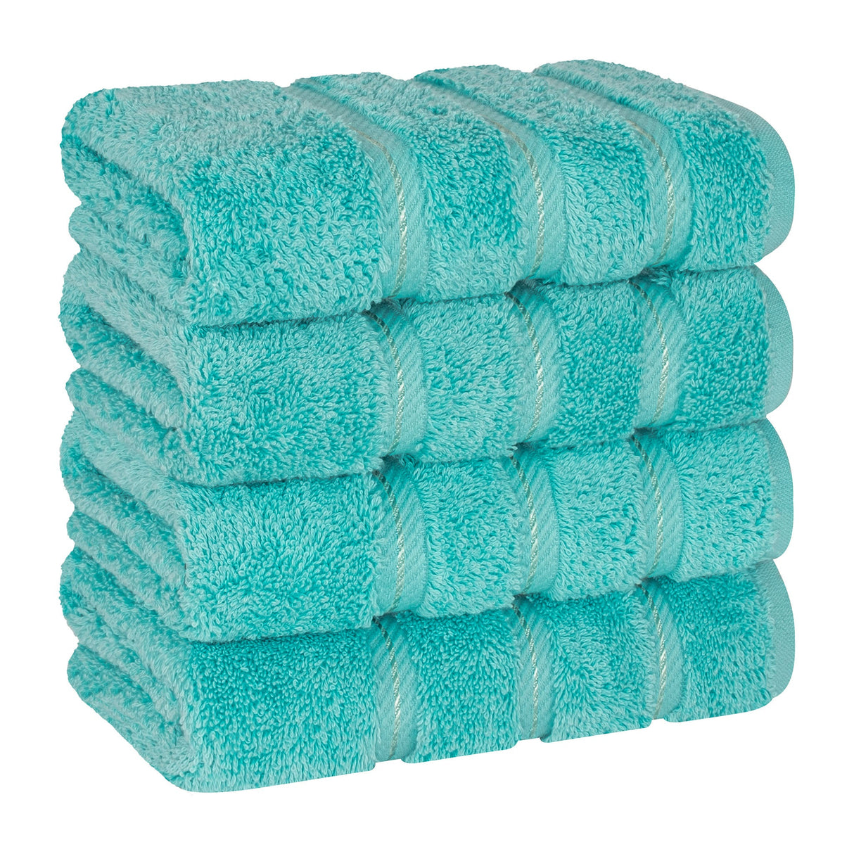American Soft Linen 100% Cotton Turkish Towels, 4 Pack Hand Towel Set, Super Soft, Absorbent, Quick Dry Premium Towels