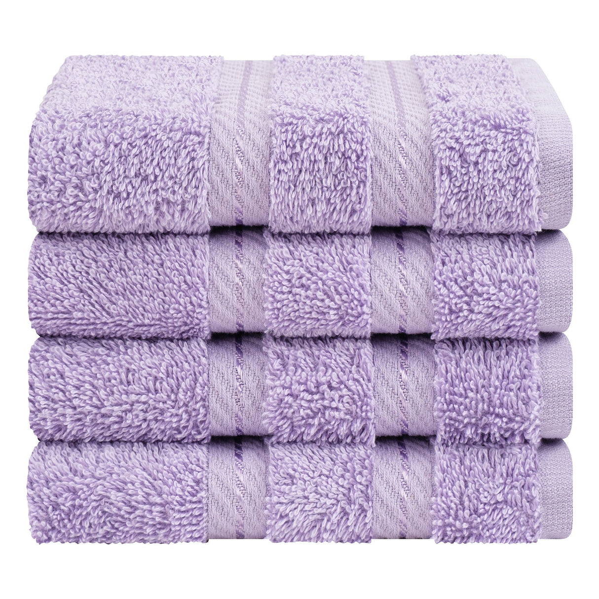 4 Piece 100% Cotton Softness, Elegance, Comfort Washcloth Turkish Towel Set