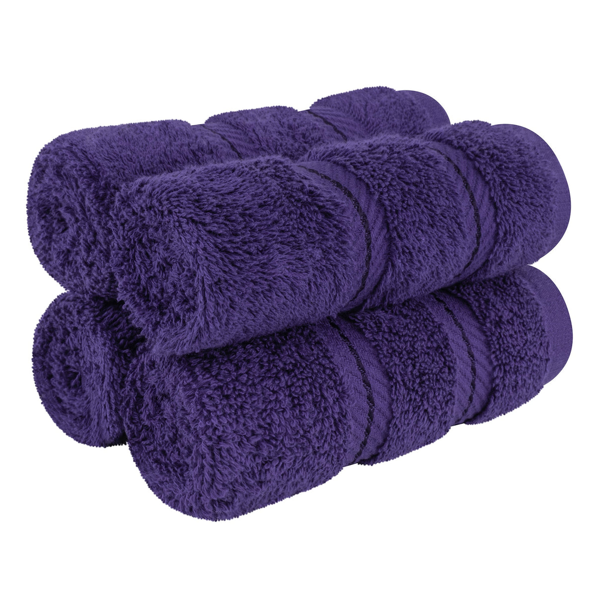 4 Piece 100% Cotton Softness, Elegance, Comfort Washcloth Turkish Towel Set