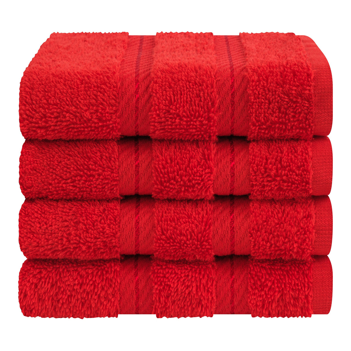 4 Piece 100% Cotton Softness, Elegance, Comfort Washcloth Turkish Towel Set
