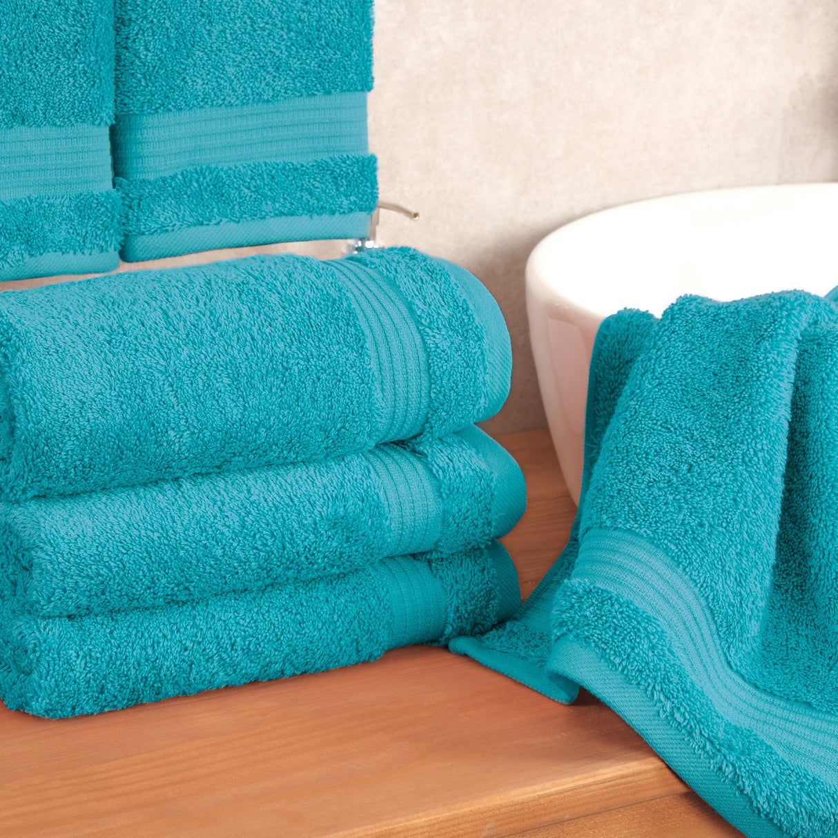 American Soft Linen Bekos 100% Cotton Turkish Towels, 4 Piece Hand Towel Set