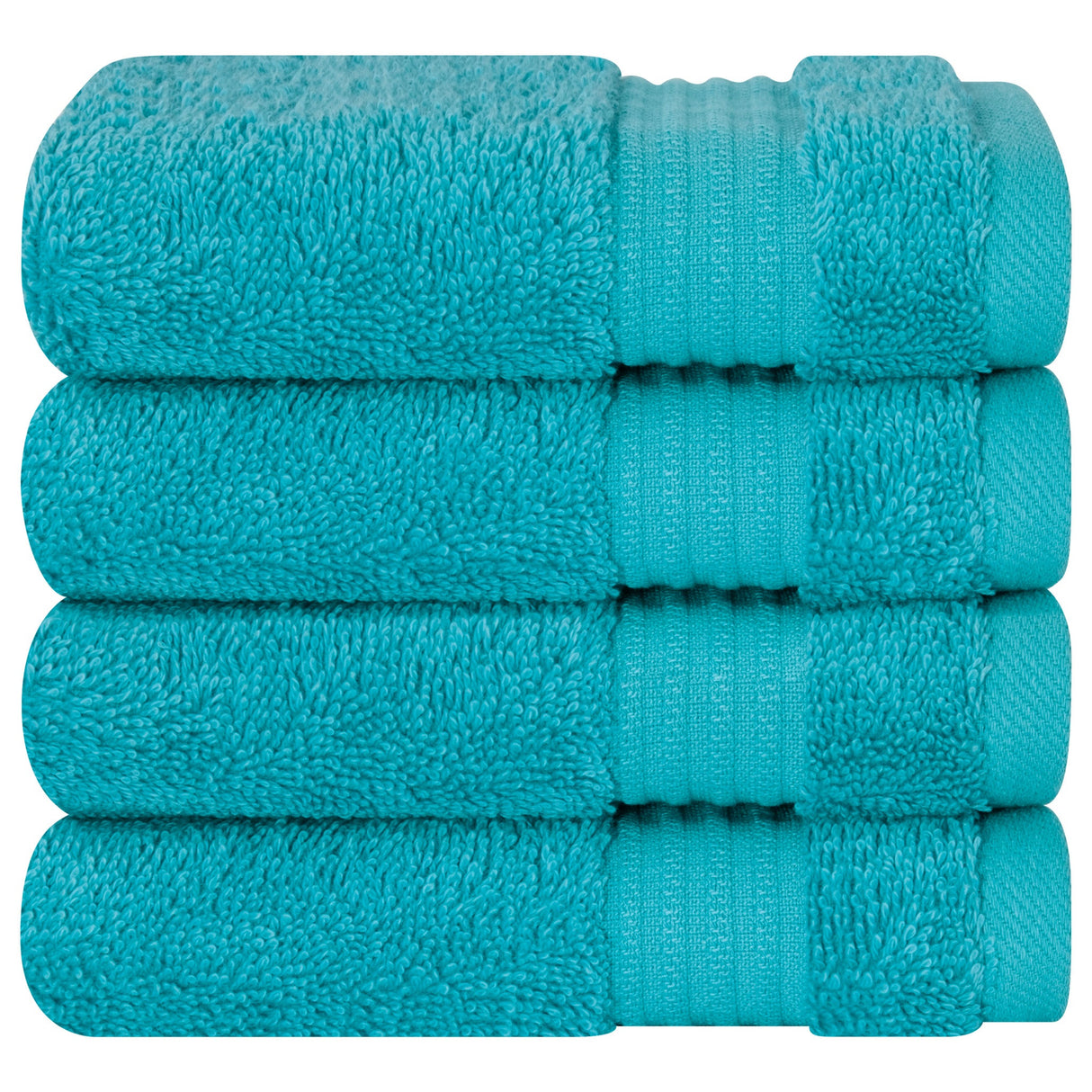 American Soft Linen Bekos 100% Cotton Turkish Towels, 4 Piece Washcloth Towel Set