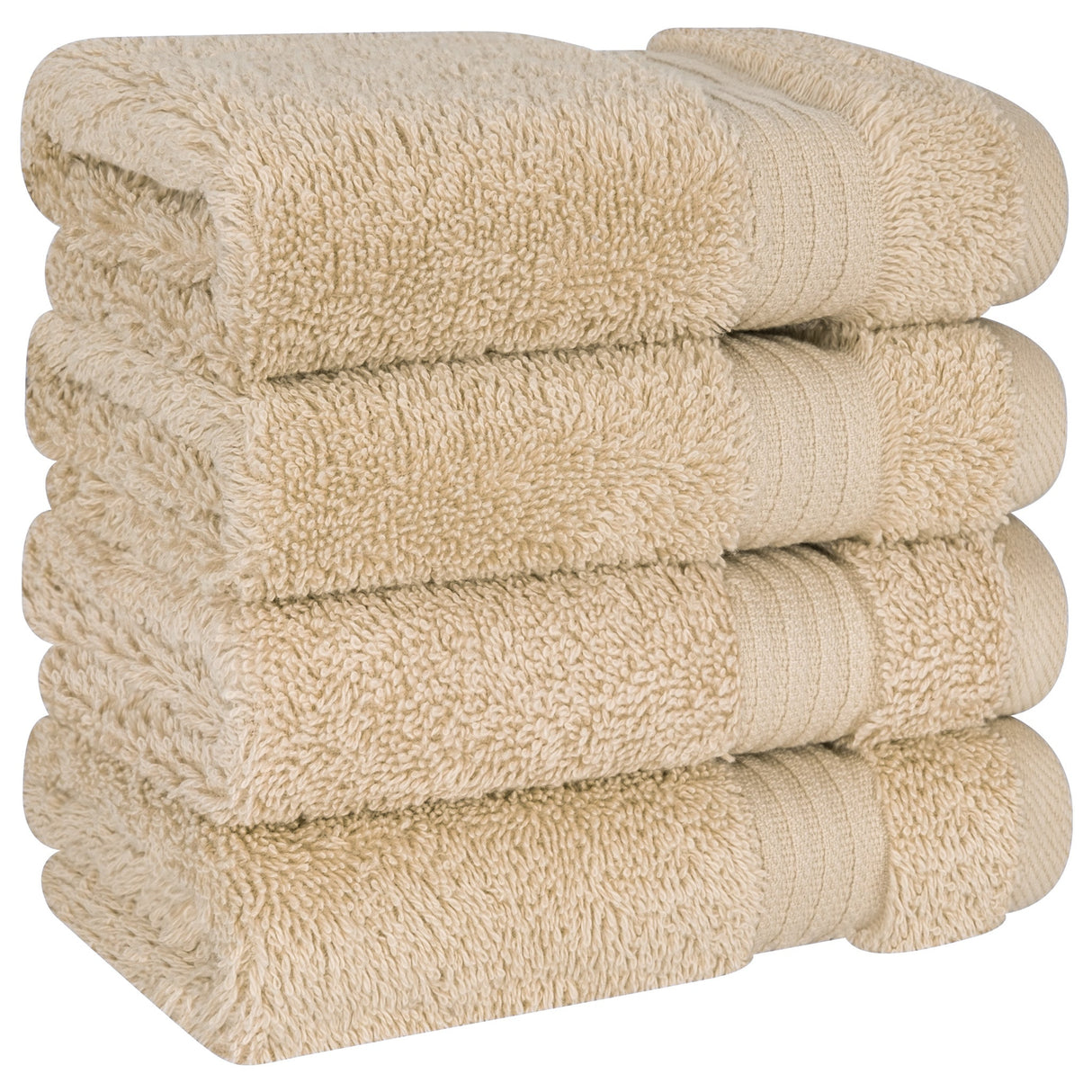 American Soft Linen Bekos 100% Cotton Turkish Towels, 4 Piece Washcloth Towel Set
