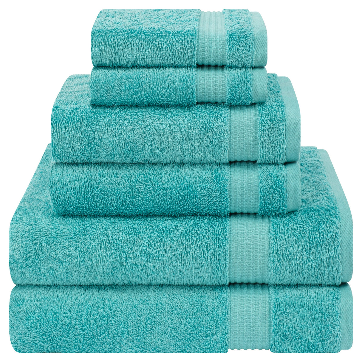 American Soft Linen Bekos 100% Cotton Turkish Towels 6 Piece Bath Towel Set with 18 Different Colors