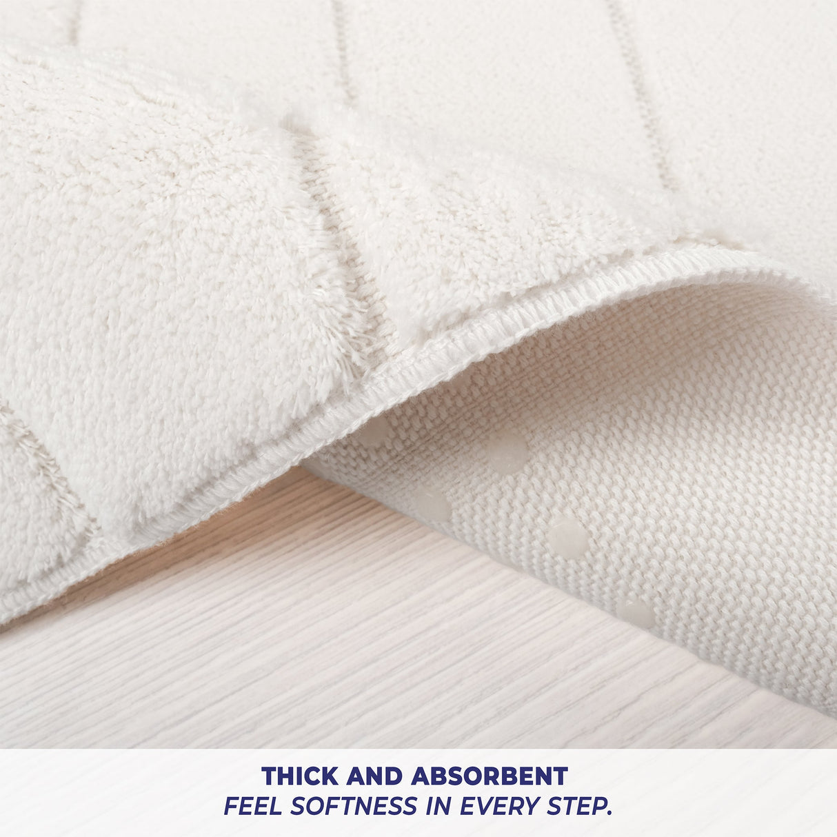 American Soft Linen Katiy Bath Rug – 21x34 Inches Non-Slip Premium Cotton Comfort - Bath Mats for Bathroom