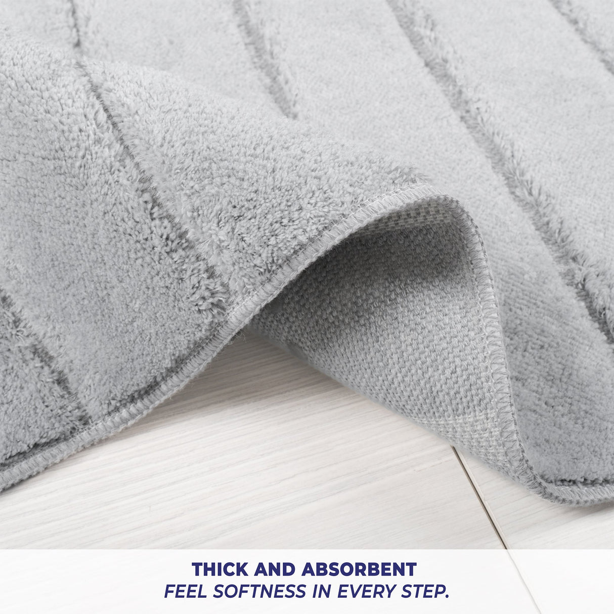 American Soft Linen Katiy Bath Rug – 21x34 Inches Non-Slip Premium Cotton Comfort - Bath Mats for Bathroom