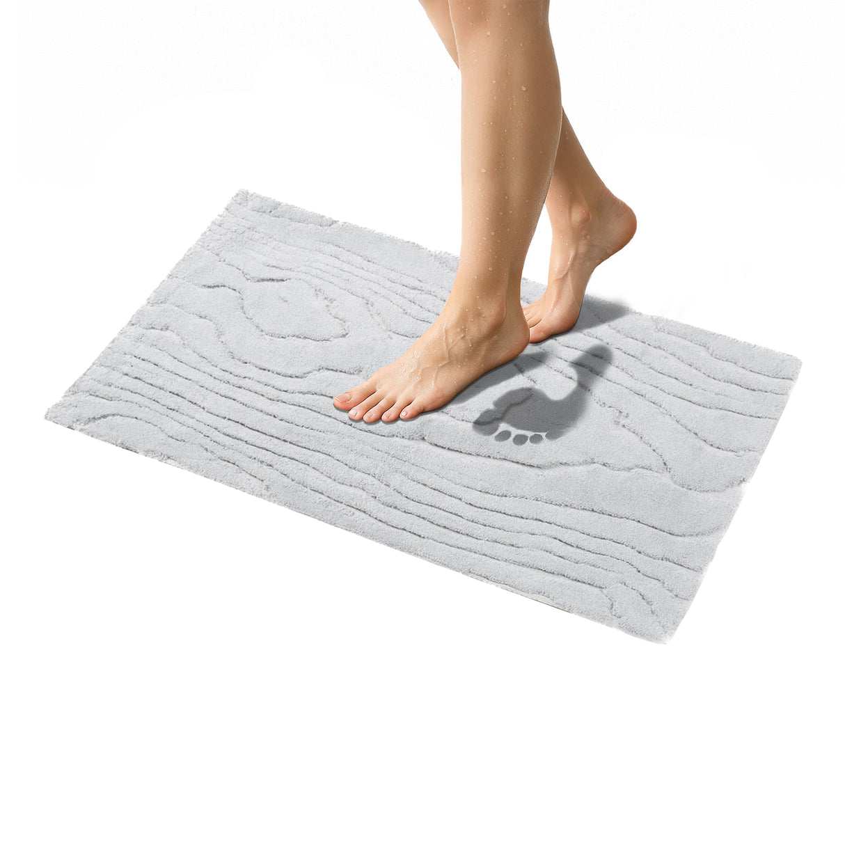 American Soft Linen Lovi Bath Rug – 21"x34" Premium Cotton, Non-Slip Design - Bath Mats for Bathroom