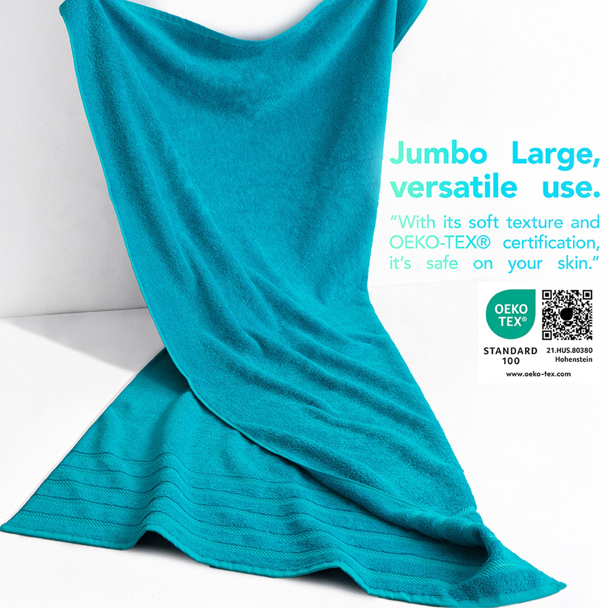 35x70 Inch Premium Bath Sheet JUMBO 100% Cotton Turkish Towels, Extremely Soft, Luxury, Extra Large Bath Towel (BEST CHOICE)