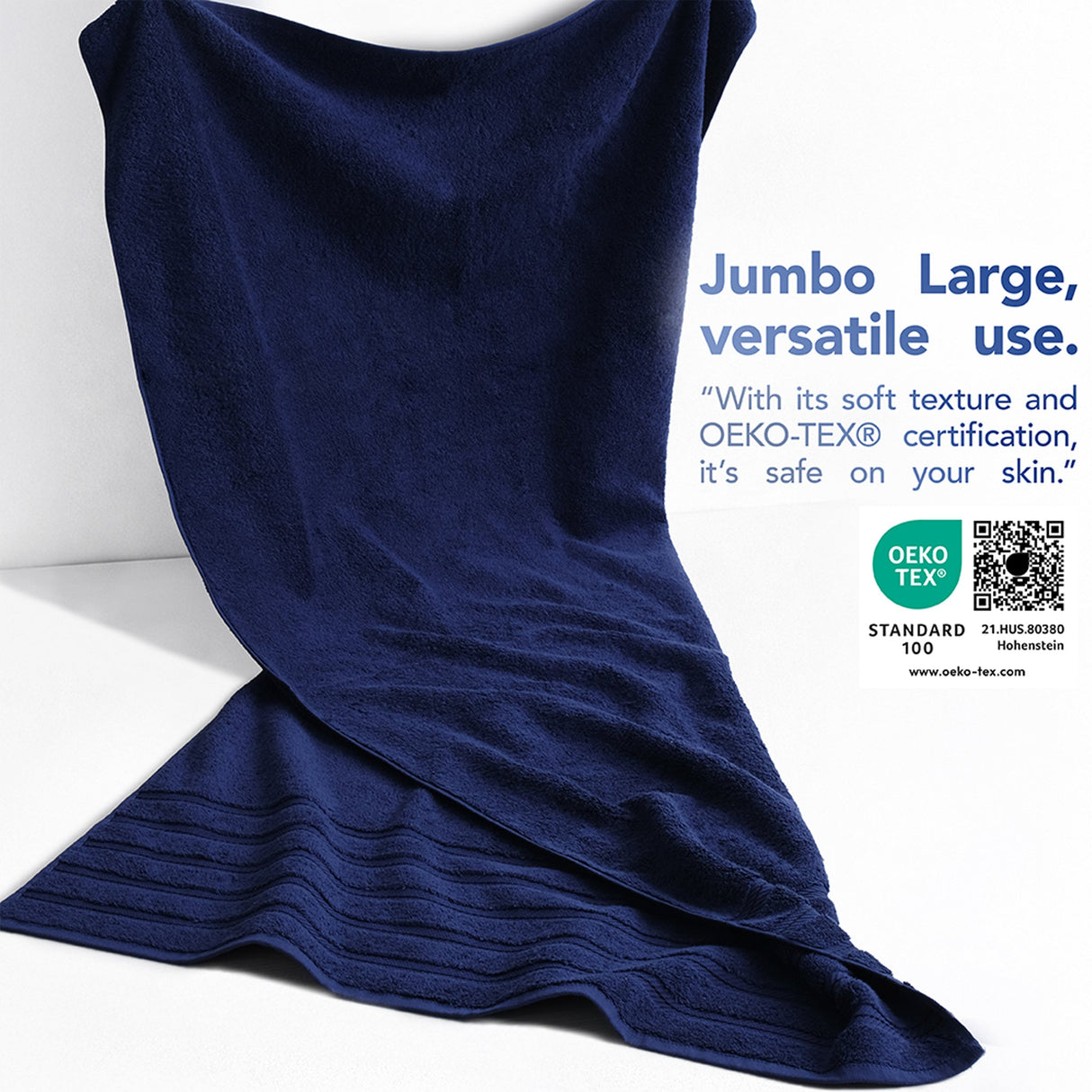 35x70 Inch Premium Bath Sheet JUMBO 100% Cotton Turkish Towels, Extremely Soft, Luxury, Extra Large Bath Towel (BEST CHOICE)