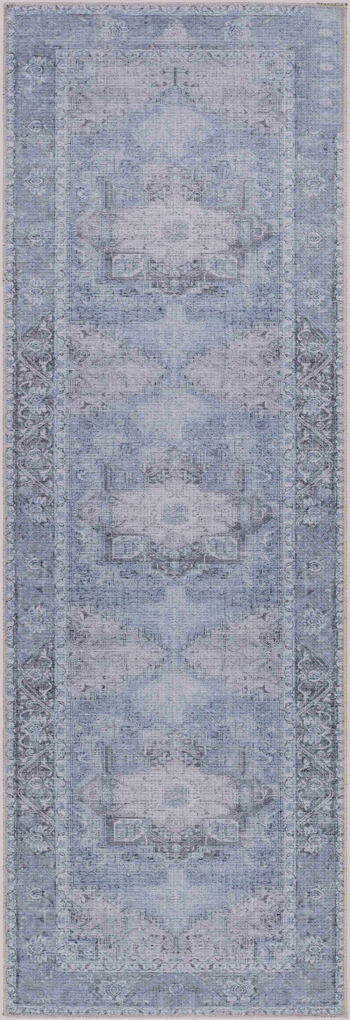 Boutique Rugs Ice Blue Flat Pile Washable Rug - view 4