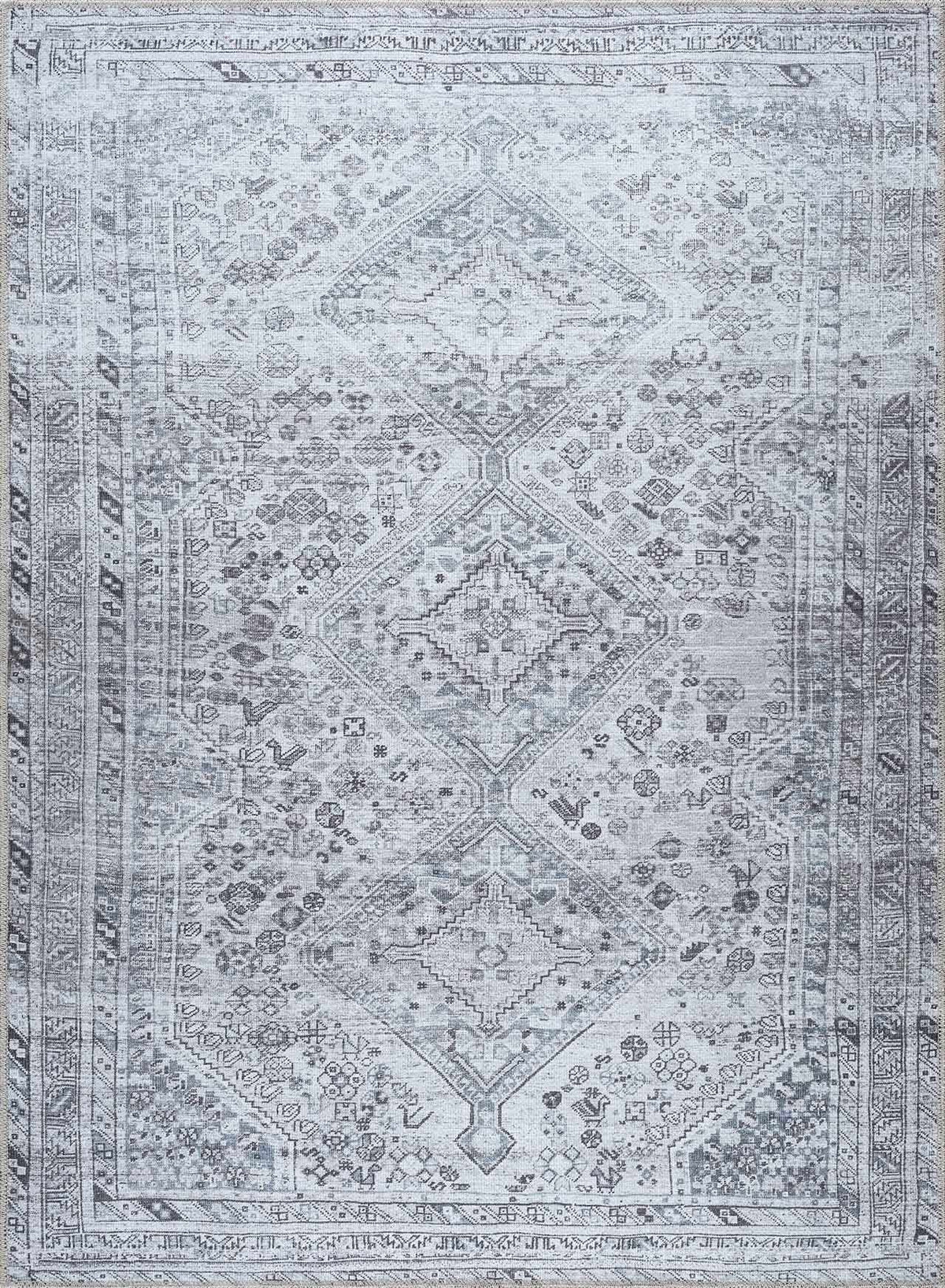 Boutique Rugs Barny Gray Denim Washable Rug