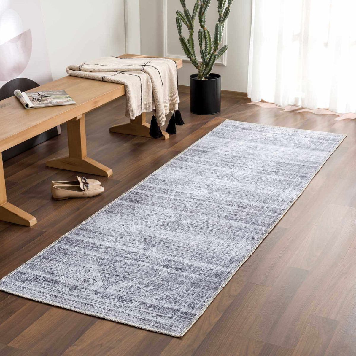 Boutique Rugs Barny Gray Blue Washable Rug - view 4