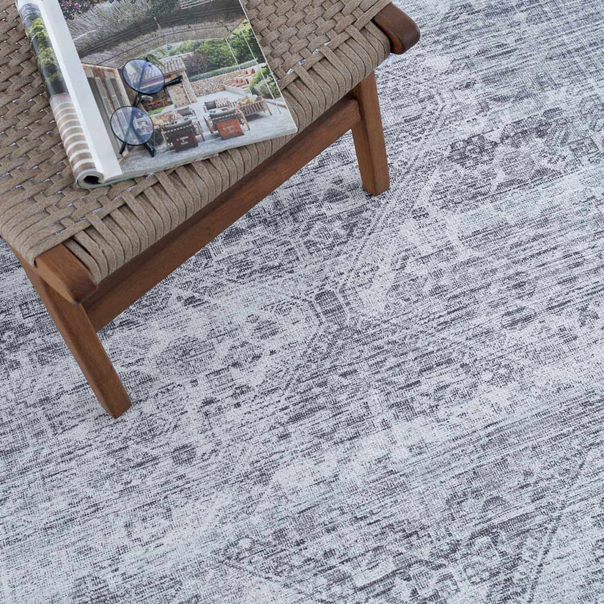 Boutique Rugs Barny Gray Blue Washable Rug - view 22