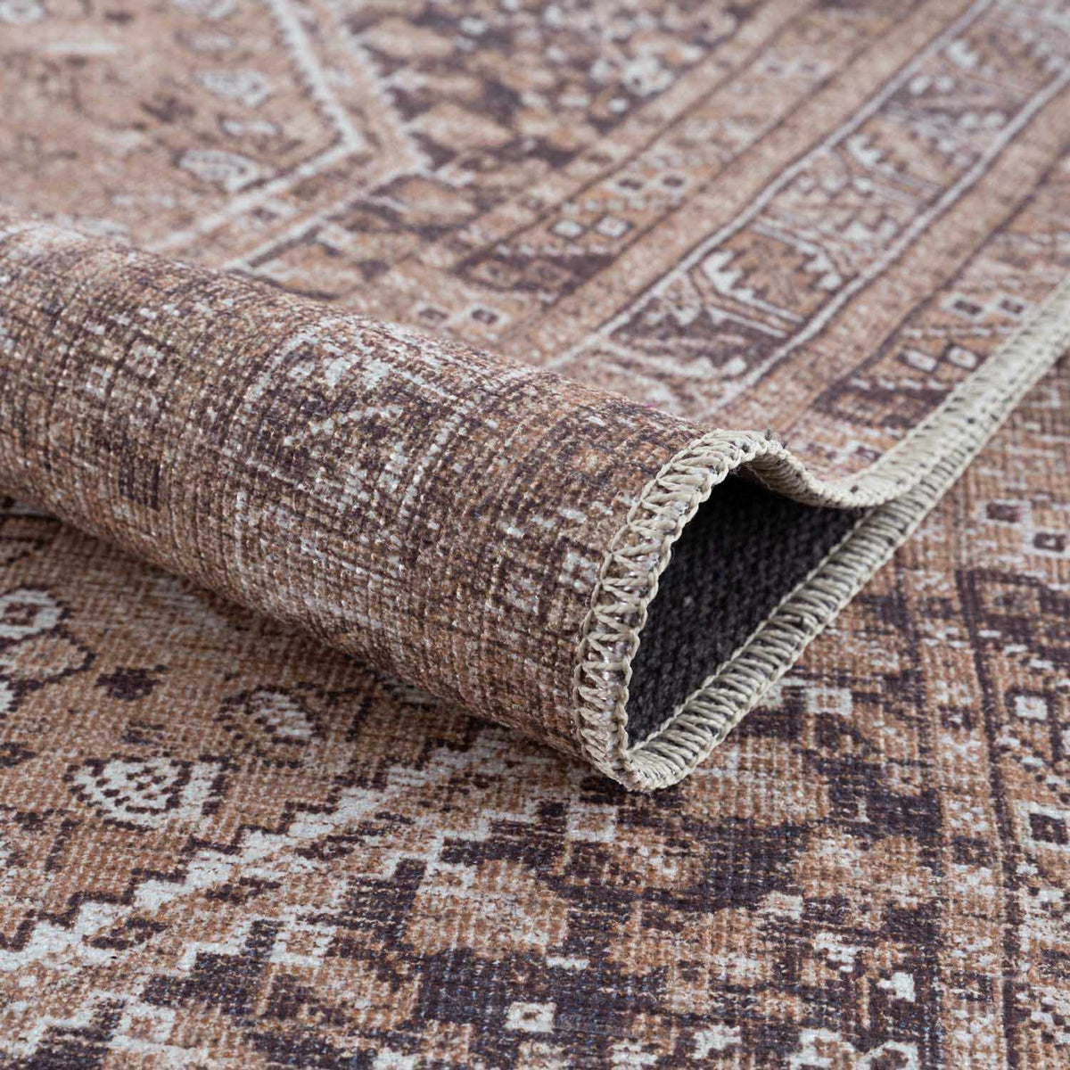 Boutique Rugs Barny Brown Flat Pile Washable Rug - view 7