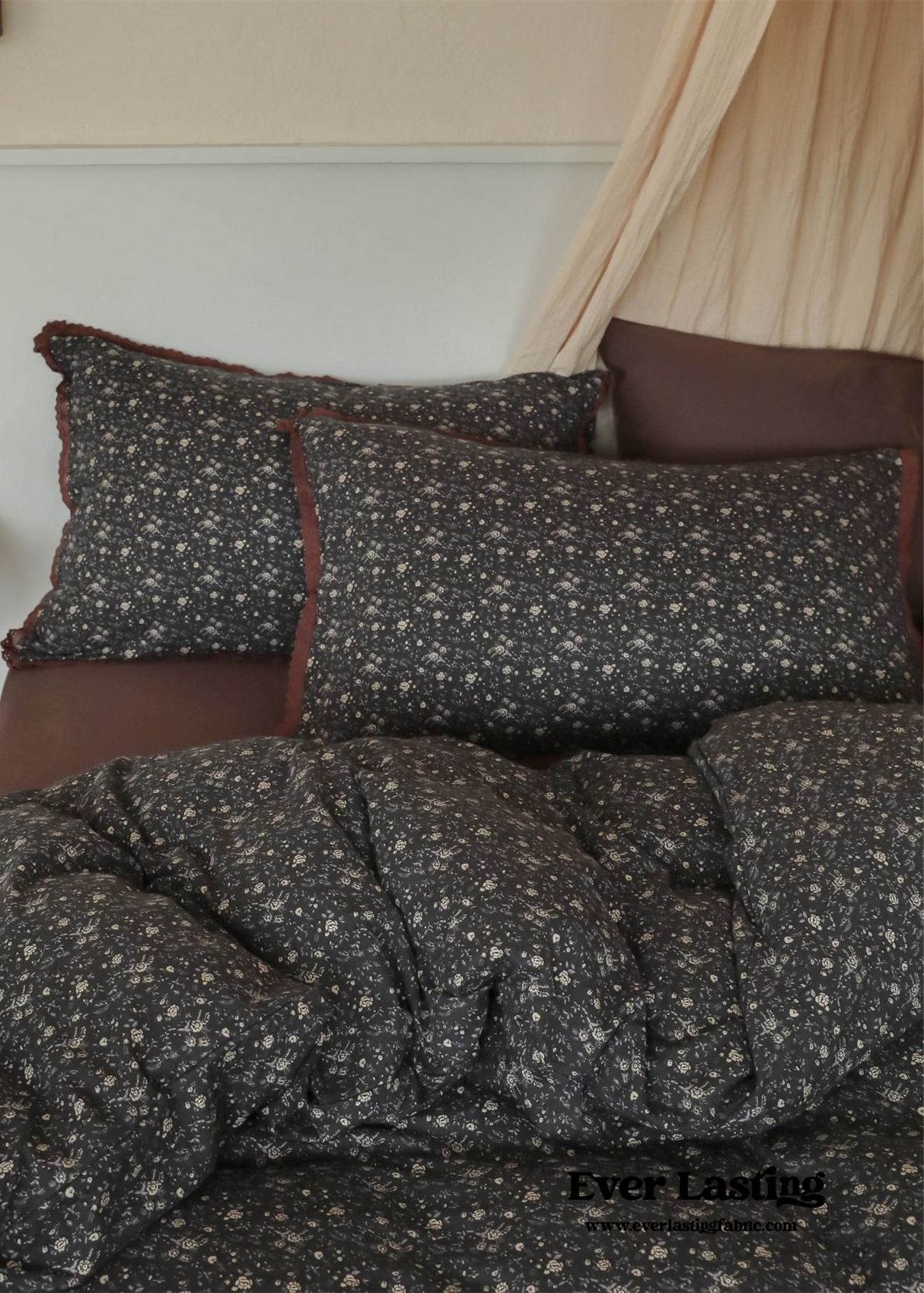 Anaya Rose French Vintage Bedding Set / Green + Brown