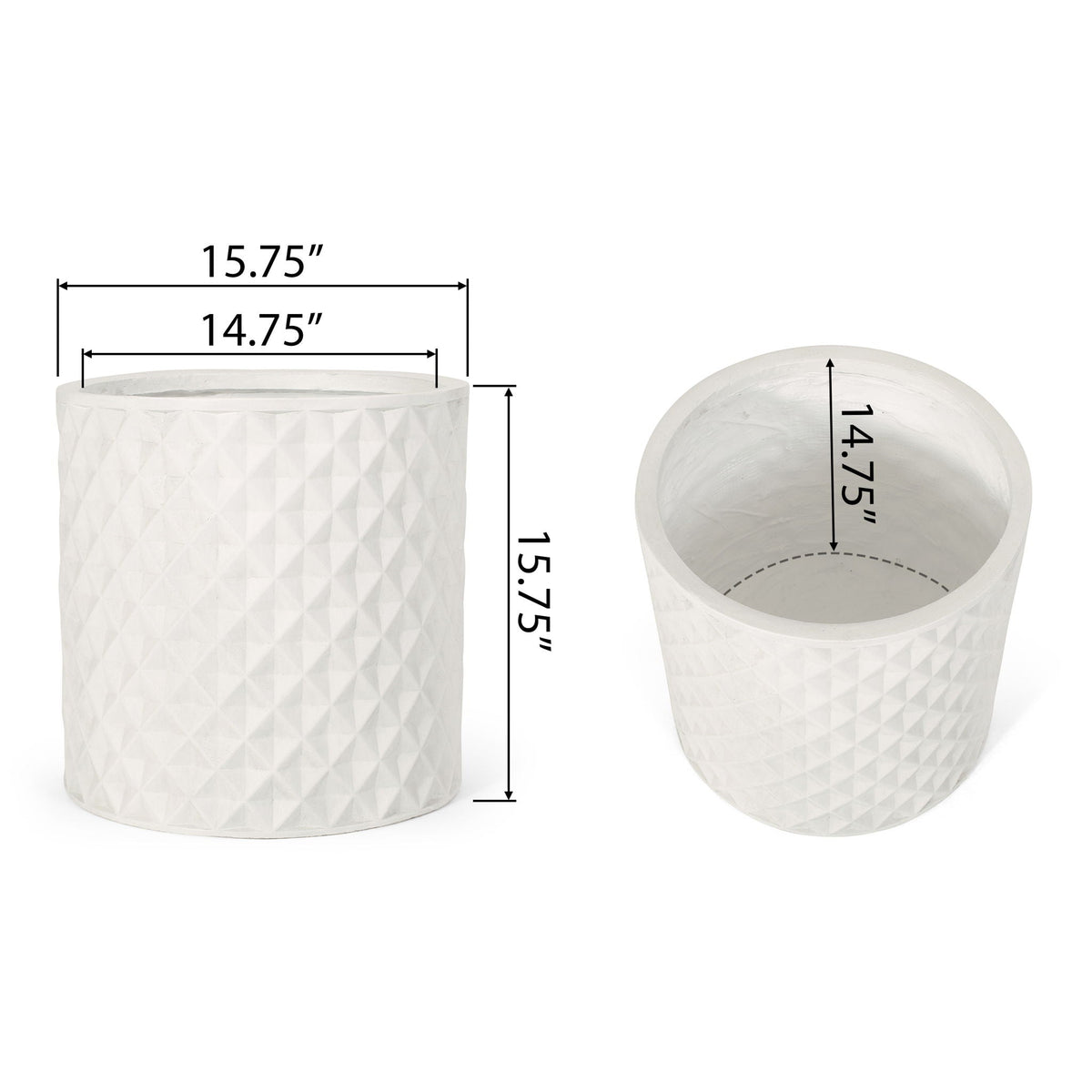 Planter - Antique White - Best Buy Furniture