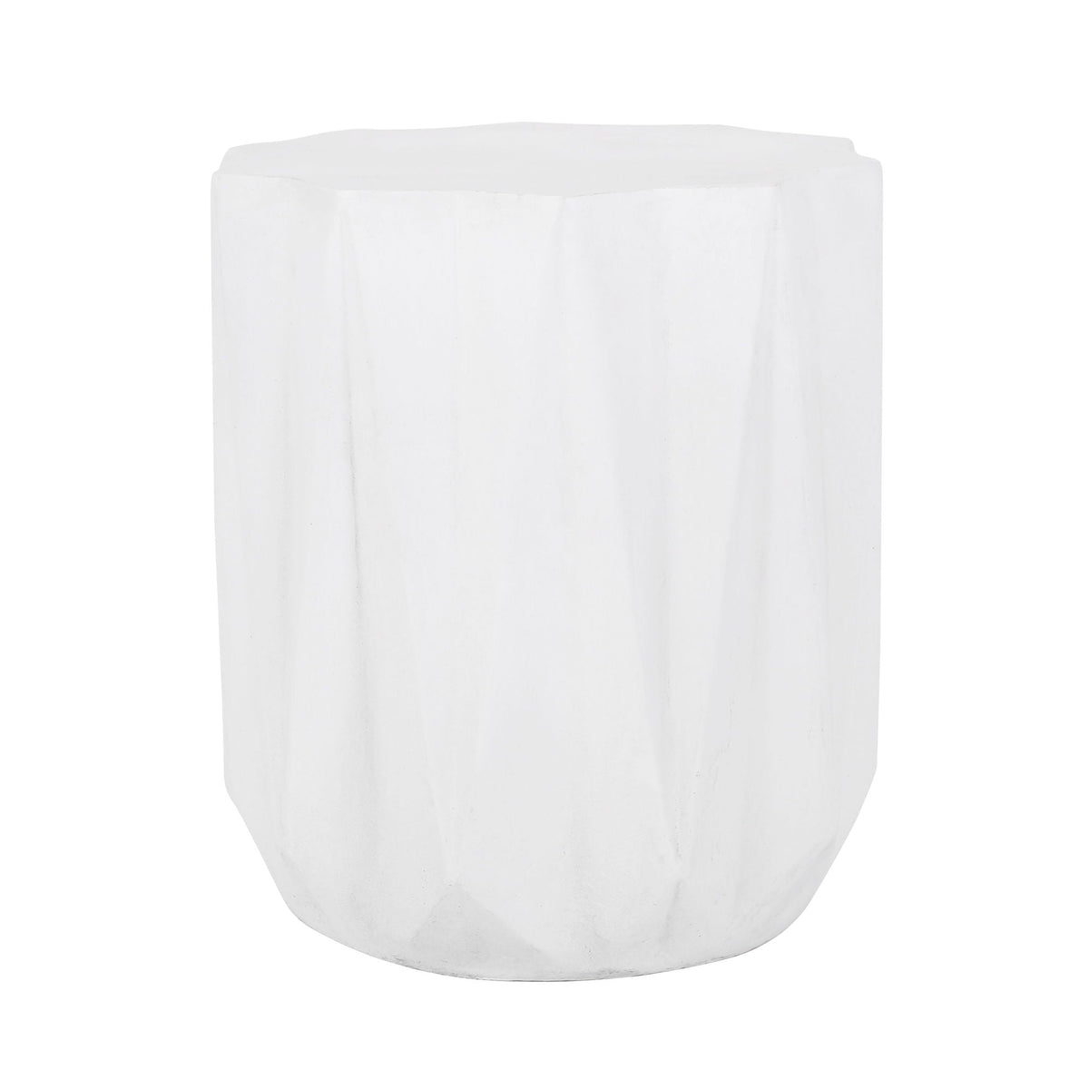Outdoor Lightweight Concrete Side Table - Antique White - Best Buy Furniture
