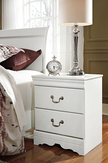 Anarasia Two Drawer Night Stand