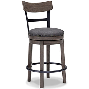 Caitbrook Upholstered Swivel Barstool