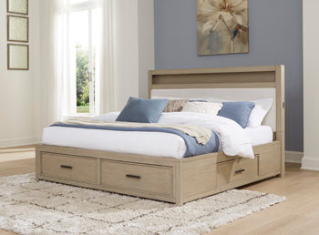 Calmoro Queen Storage Footboard with Roll Slats