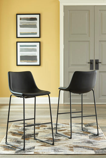 Centiar Tall Upholstered Barstool (Set of 2)