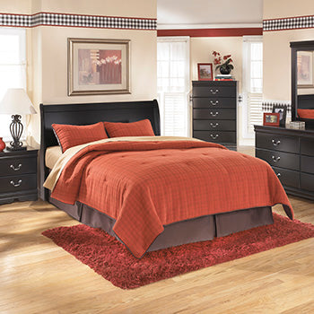 Huey Vineyard Sleigh Headboard Queen