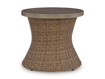 Laguna Heights Round End Table with UMB OPT