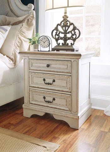 Realyn Three Drawer Night Stand