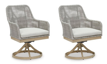 Seton Creek Swivel Chair with Cushion (Set of 2)