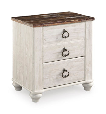 Willowton Two Drawer Night Stand