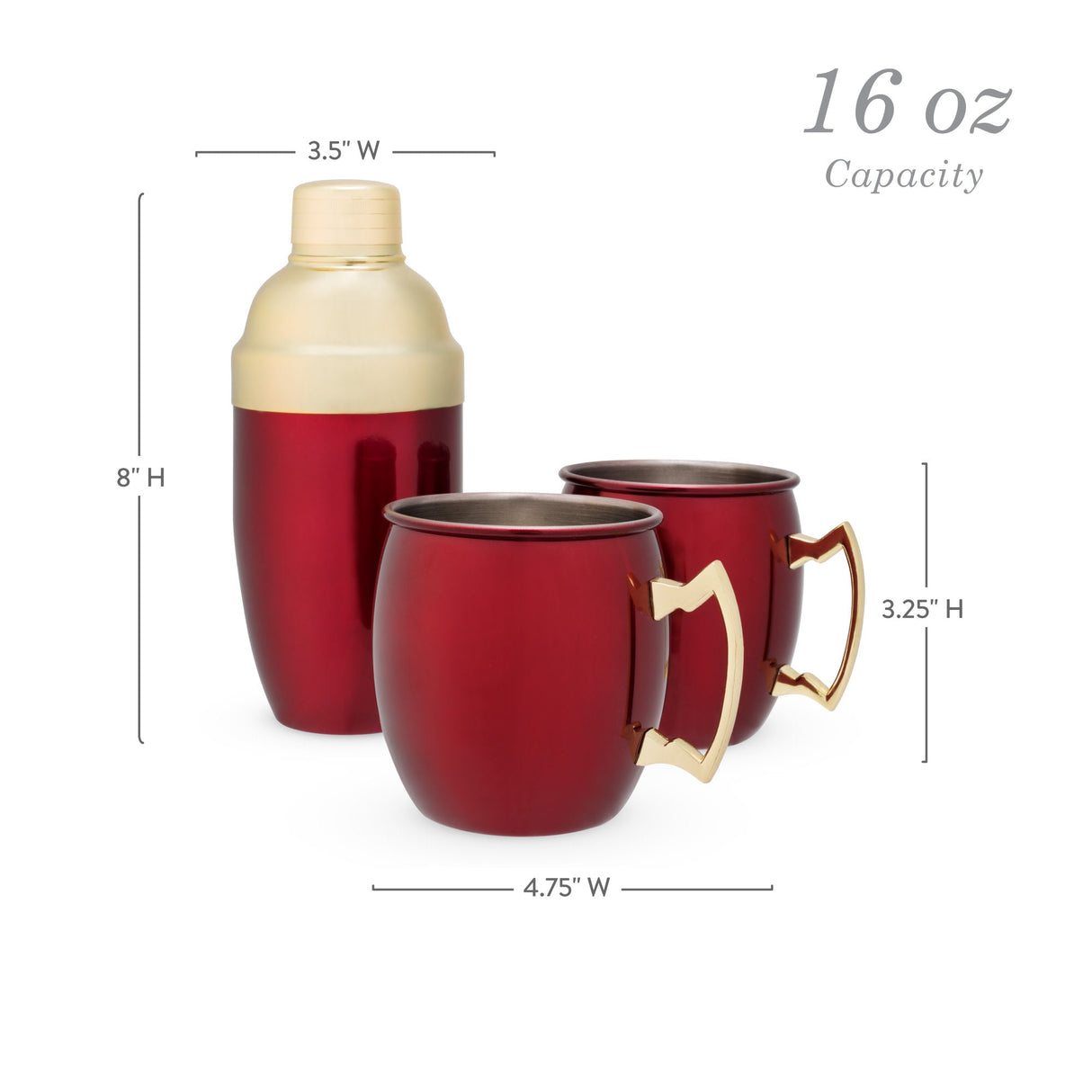 Red Mule Mug & Cocktail Shaker Gift Set