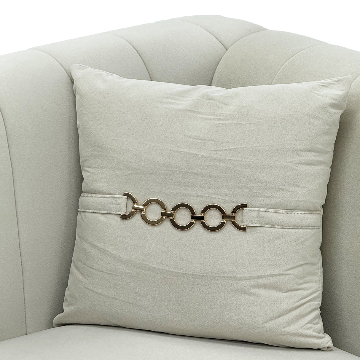 Modern Velvet Upholstered Sofa Set of 2