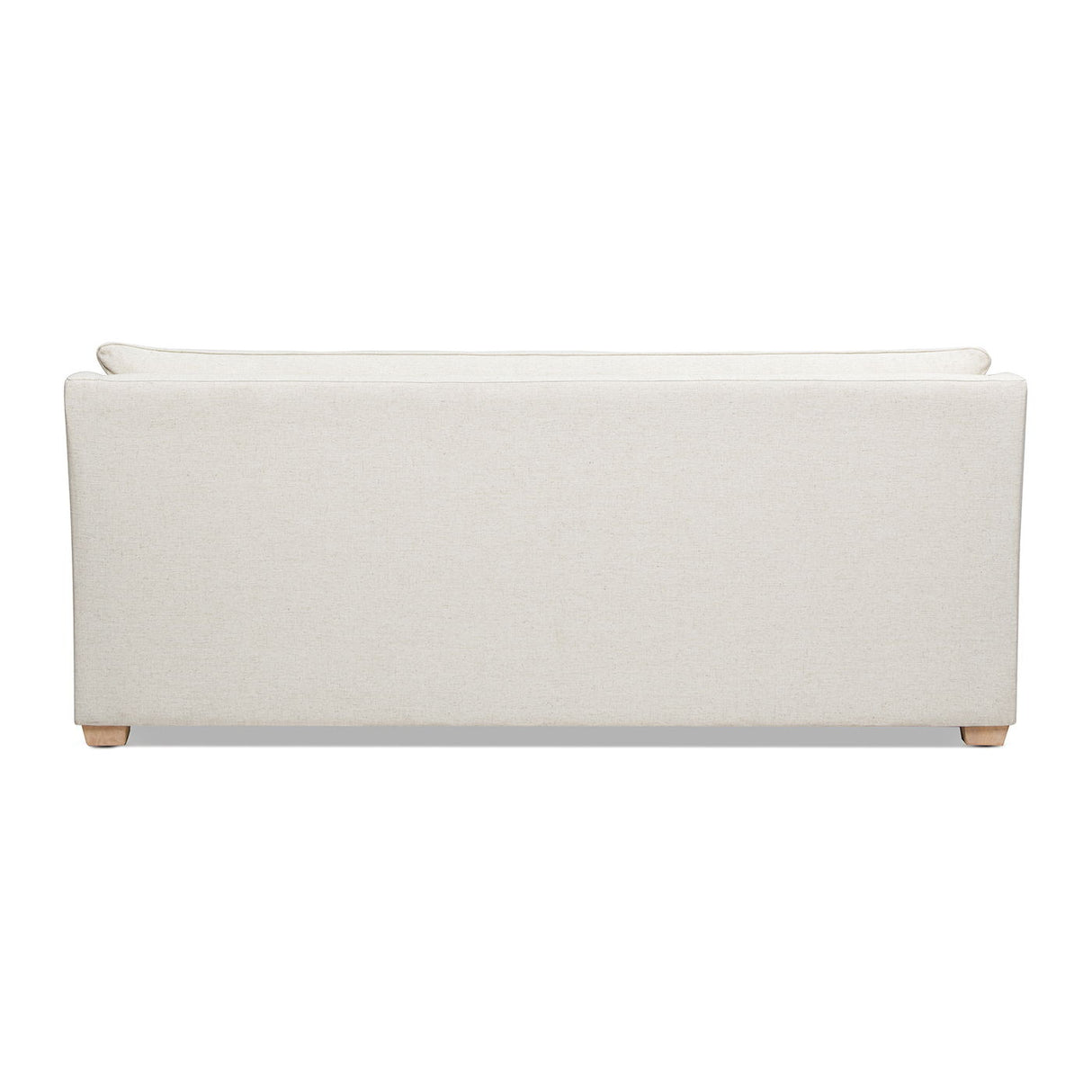 Ada - Flared Arm Contemporary Sofa With Lumbar Pillows - Flax White