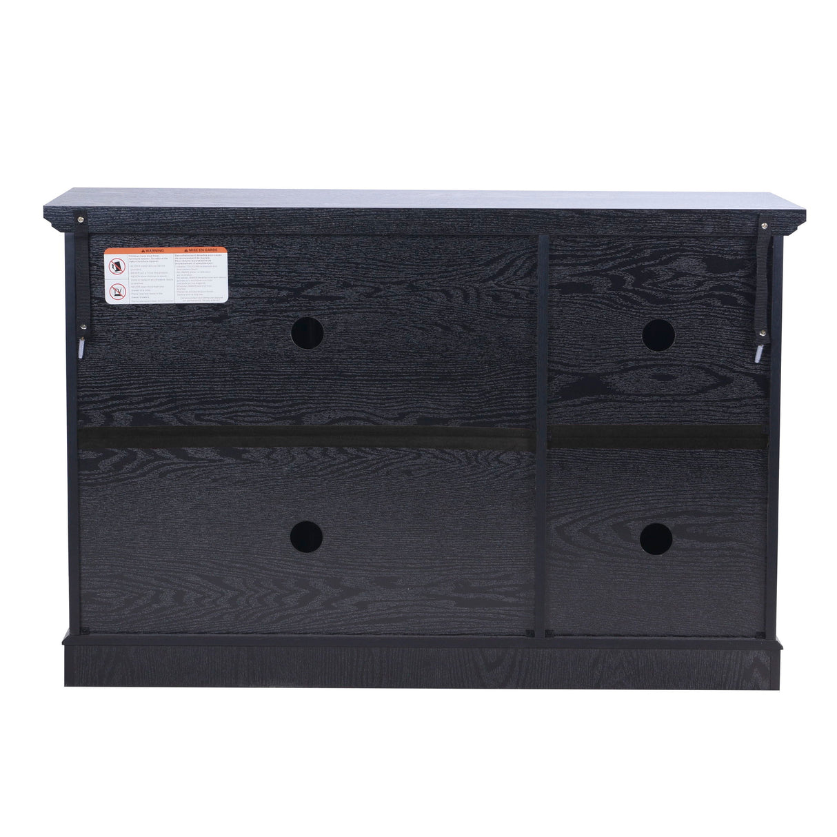 Storage Cabinet With 3 Mirrored Acrylic Doors, Adjustable Shelves
