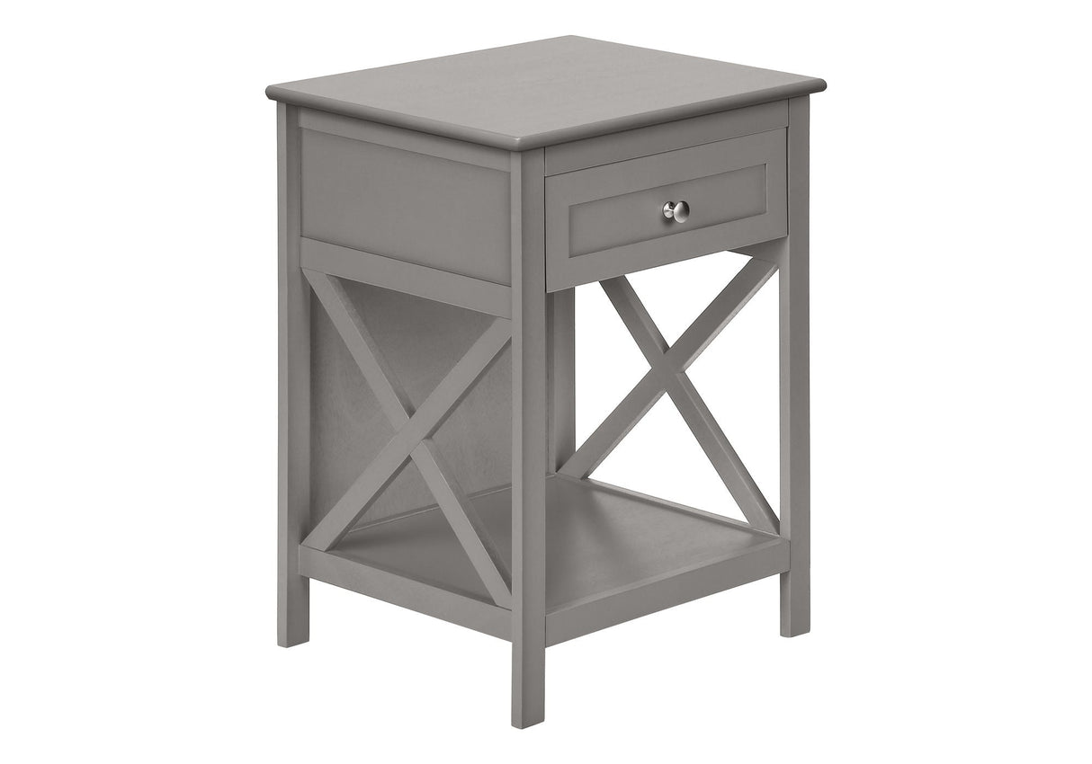 Accent End Table, 2 Tier, Storage Drawer, Transitional Style - Best Buy Furniture