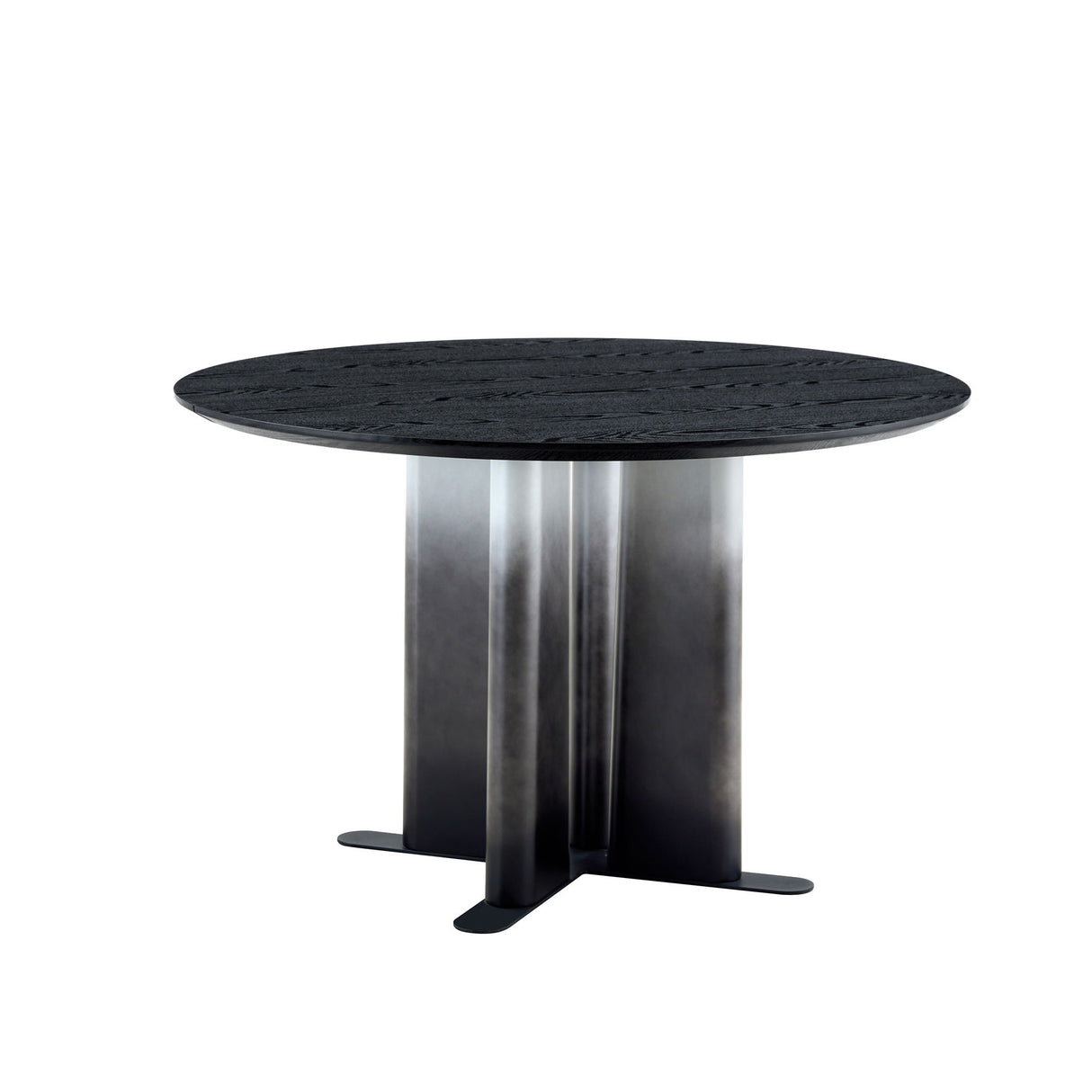 Round Dining Table With Cross Base, Modern Home Furniture