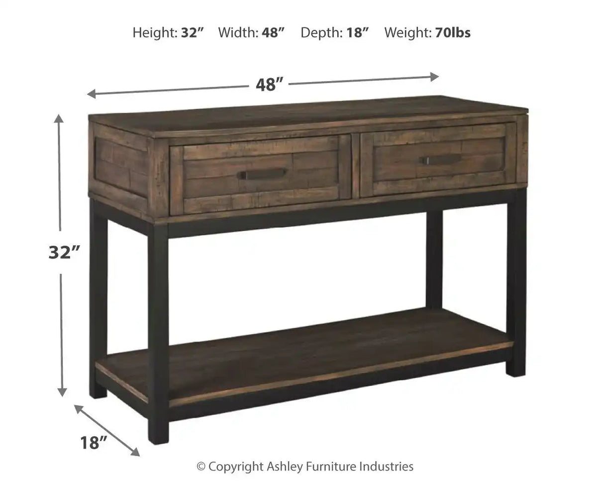 Johurst - Sofa Table - Grayish Brown - Best Buy Furniture