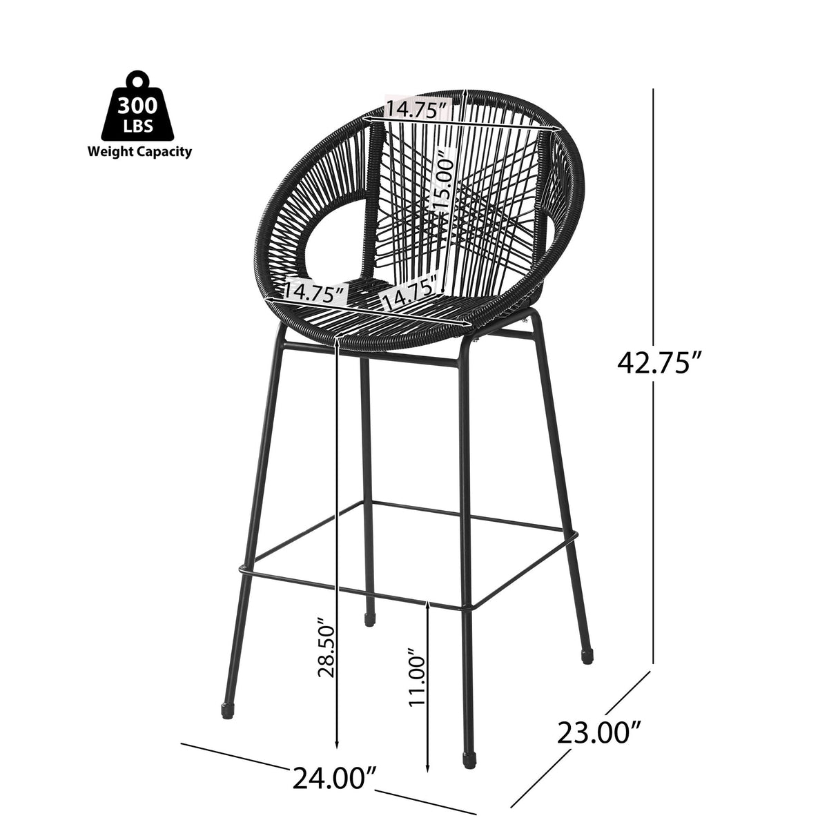Ferrara - Outdoor Patio Barstool (Set of 2) - Best Buy Furniture