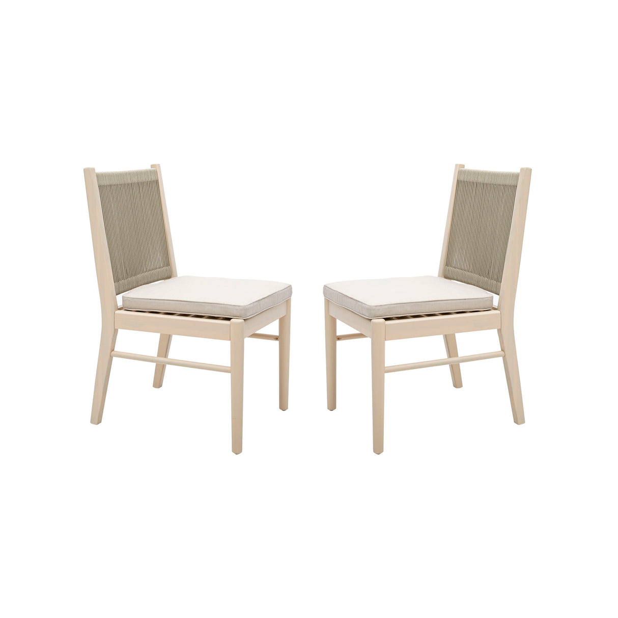 Cordoba - Dining Chair (Set of 2) Comfortable Armless Chairs - Beige