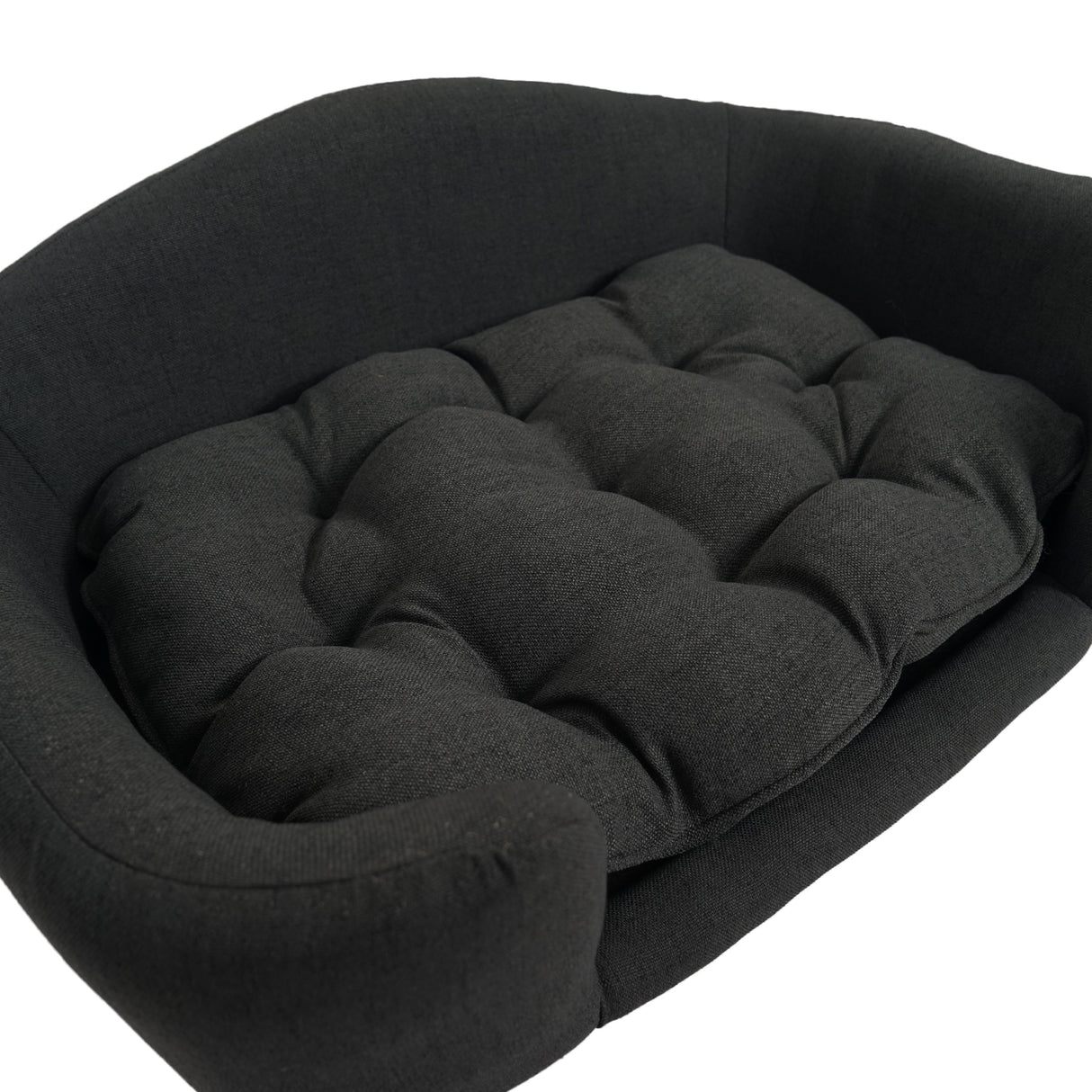 Elevated Dog Bed Frame for Small Dogs with Rubber Wood Legs