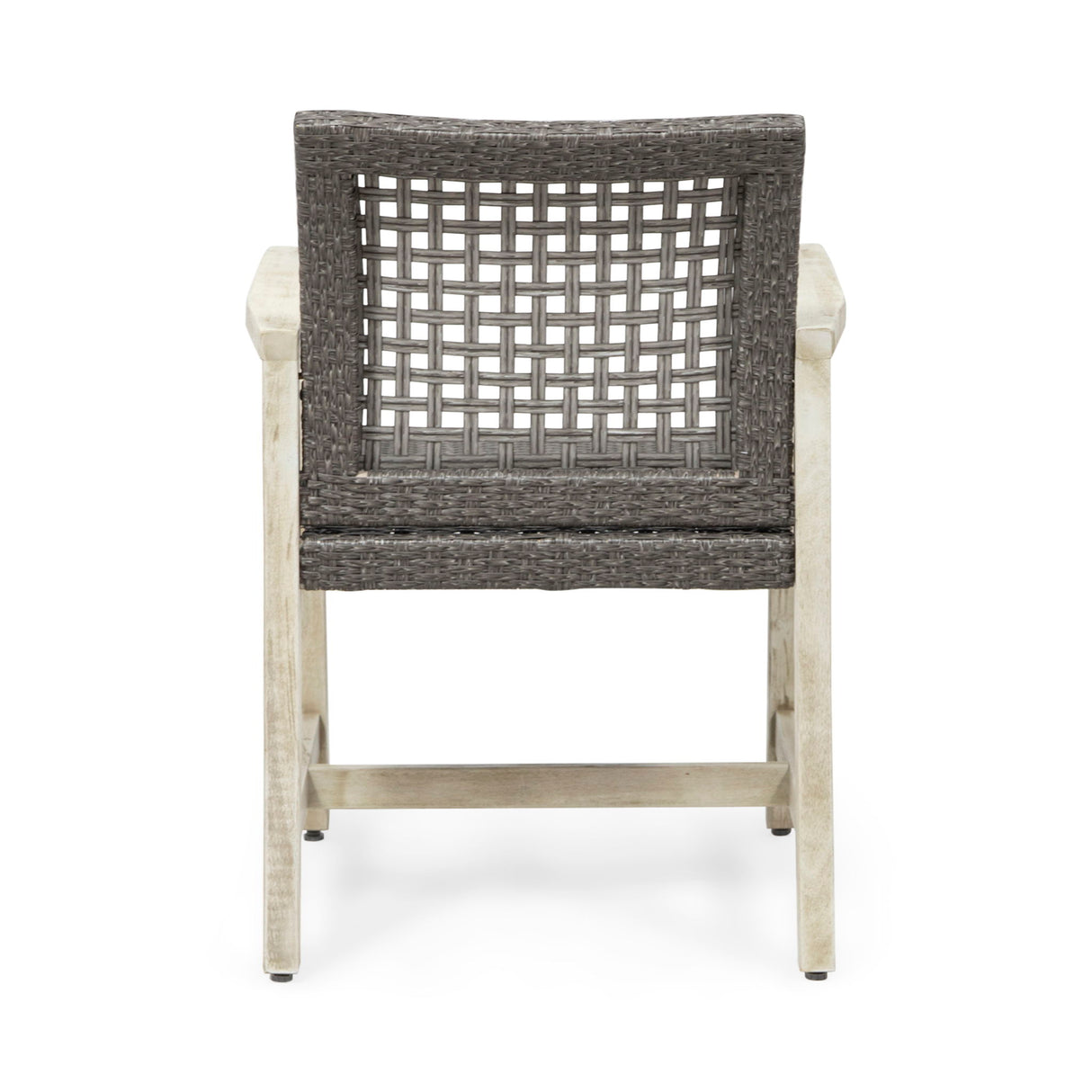 Outdoor Dining Chair Acacia Wood Frame (Set of 2)