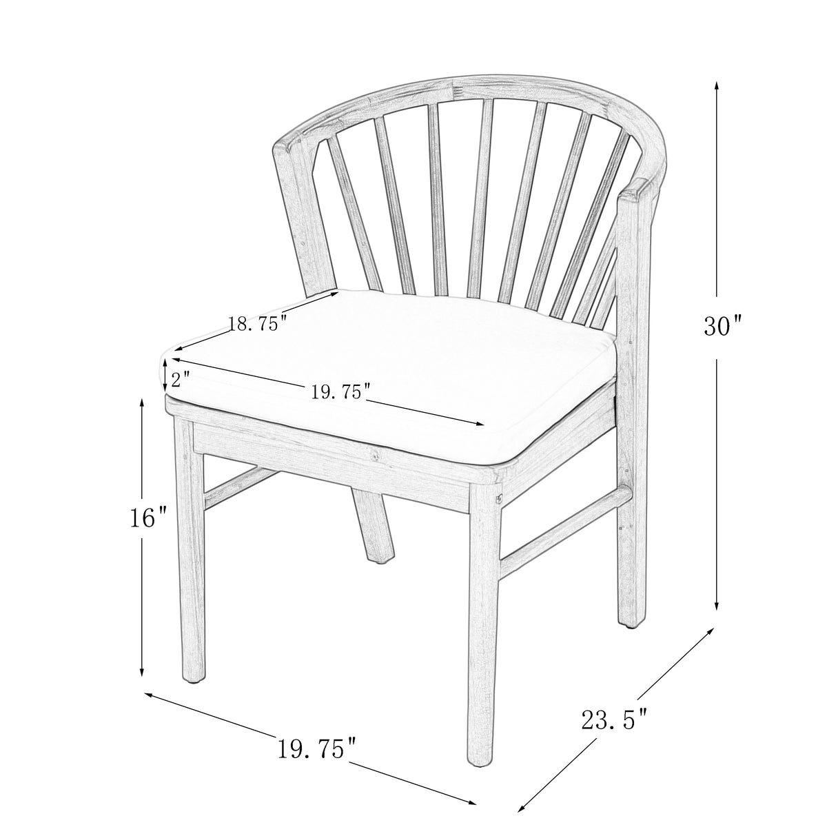 9-Piece Acacia Wood Outdoor Dining Set