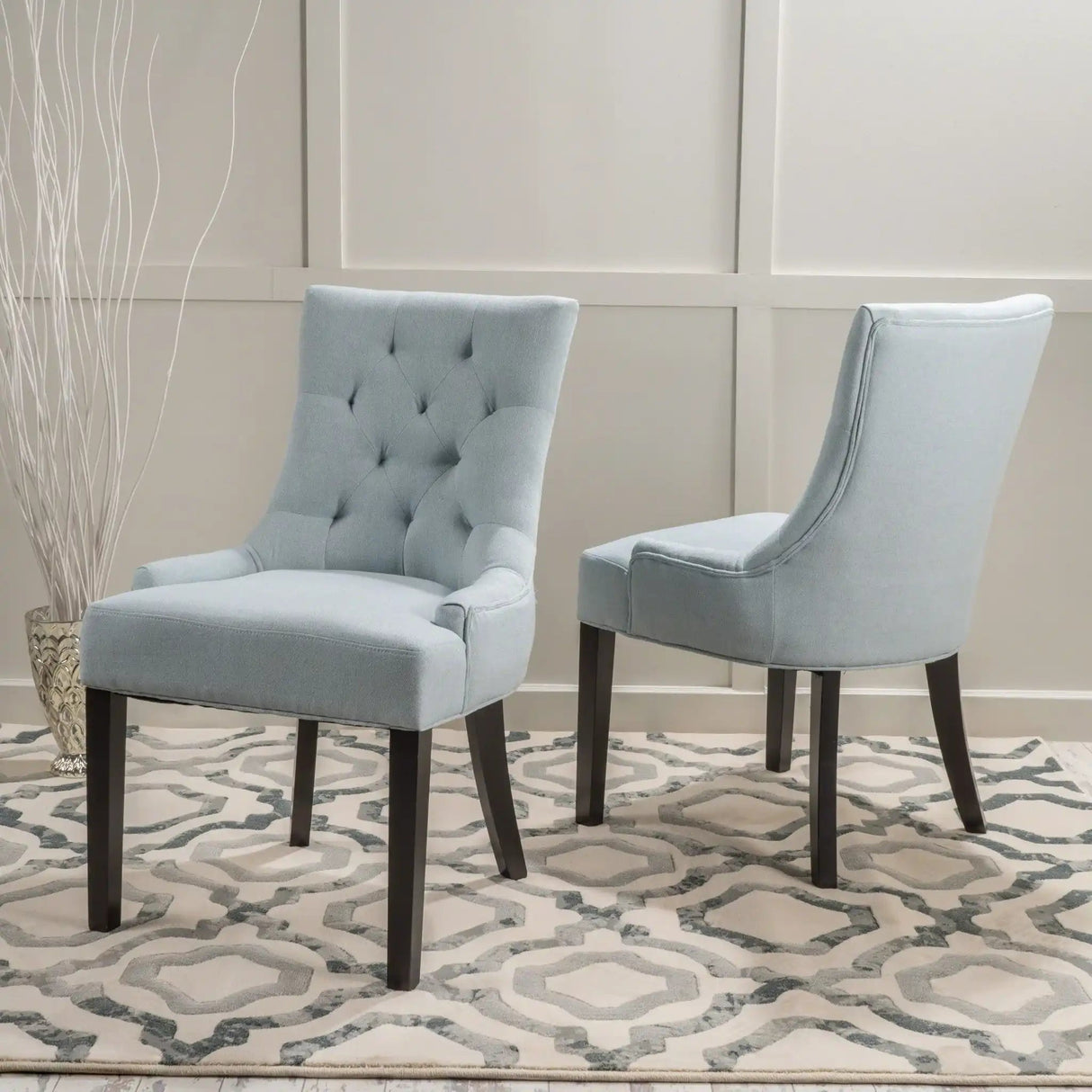 Contemporary Cheney Dining Chair Set With Tufted Design - Best Buy Furniture