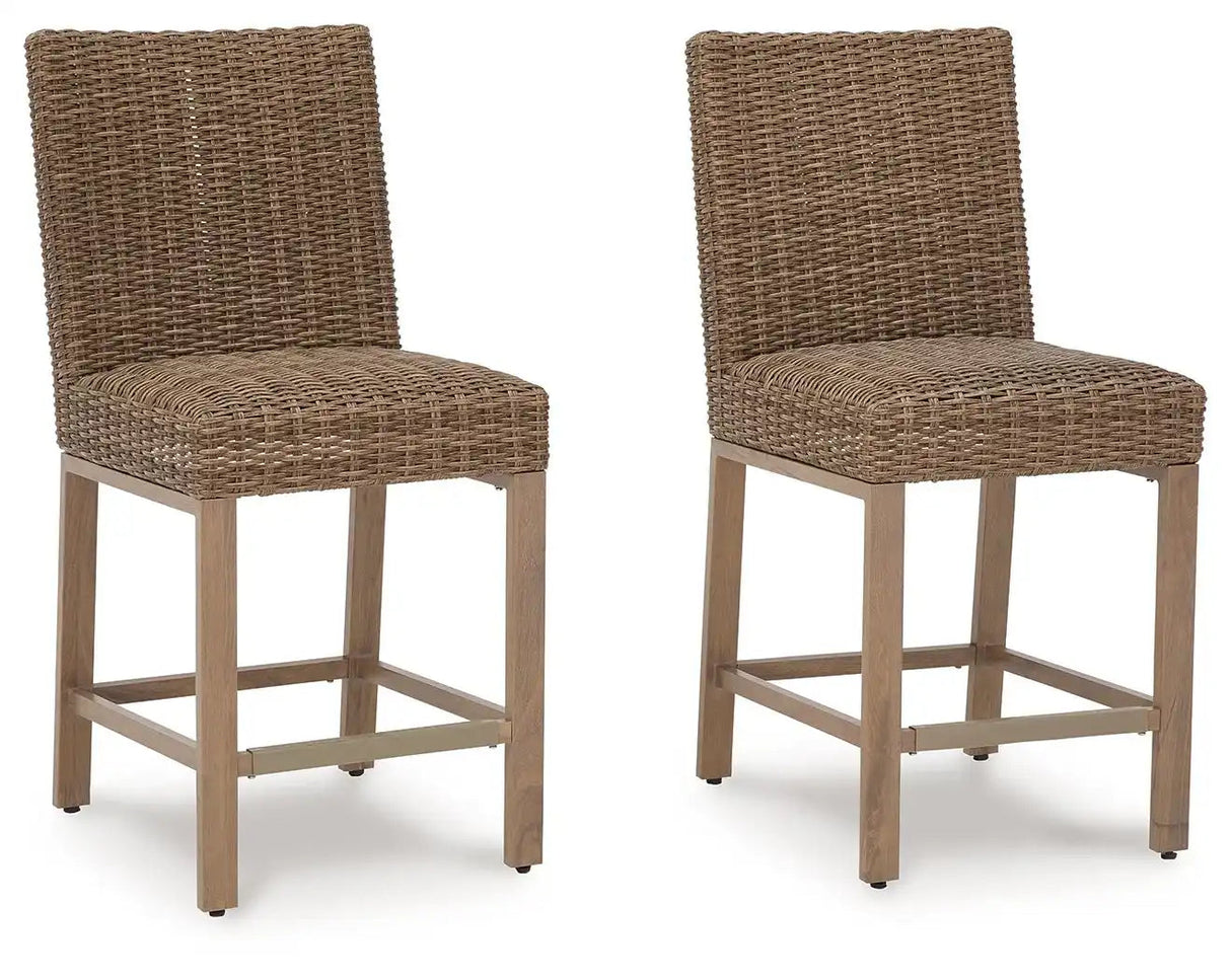 Walton Bridge - Barstool (Set of 2) - Driftwood - Best Buy Furniture