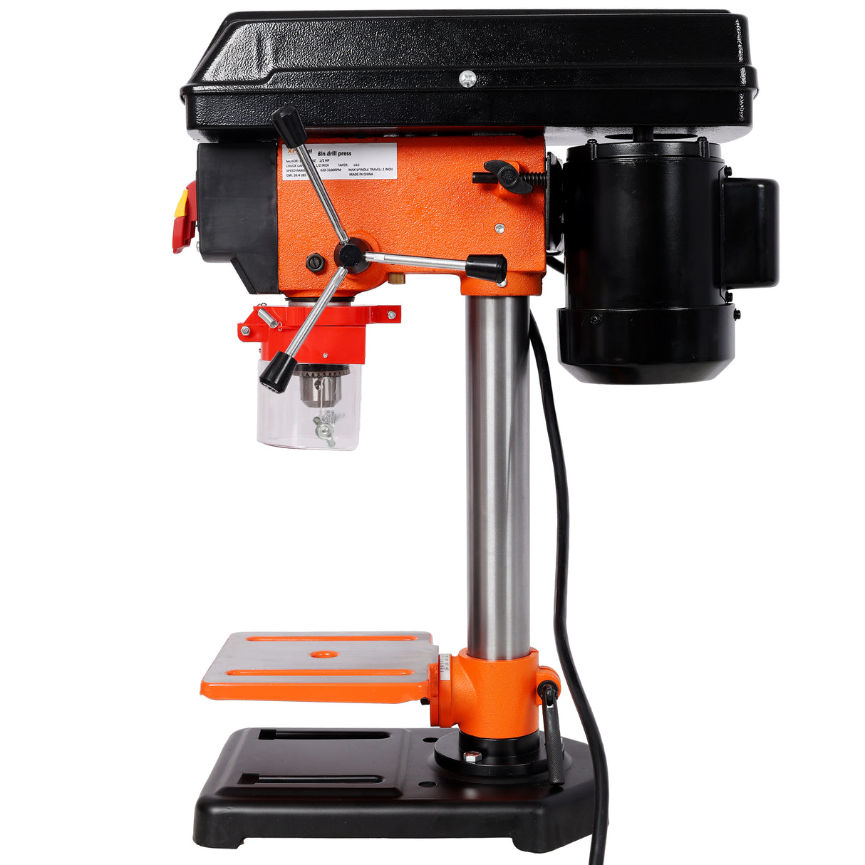 8-Inch Drill Press with 5-Speed 400W Motor