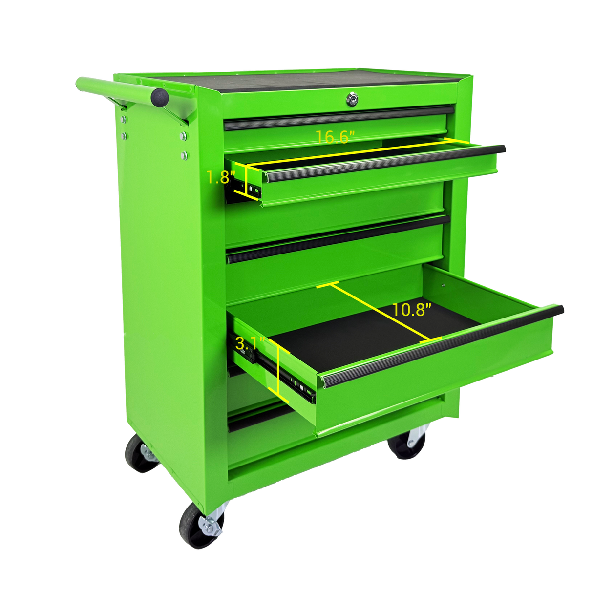 Rolling Metal Tool Chest with 7 Drawers, 20" Steel Organizer
